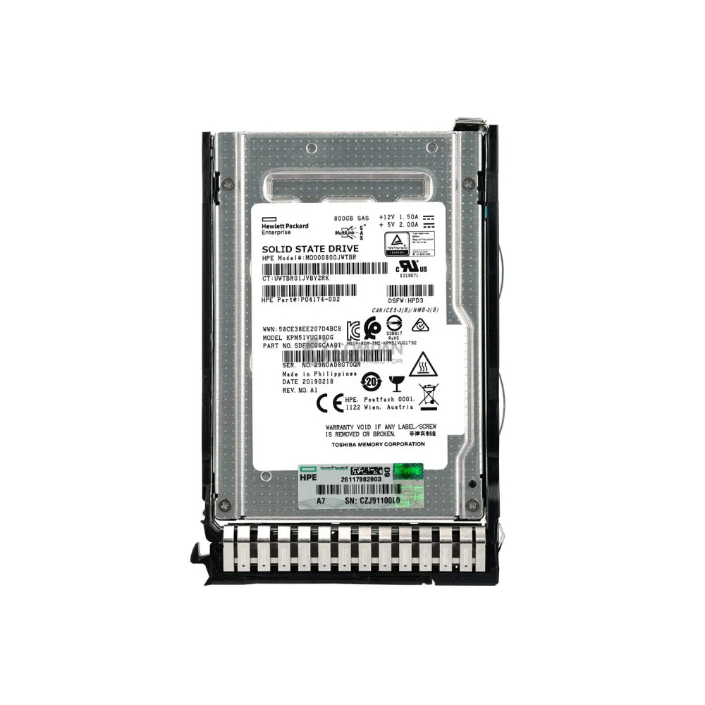 P06577-001 HPE SSD 800GB SAS 12G 2.5" SFF FOR HPE PROLIANT G8-G10